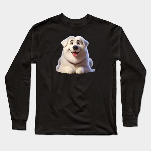 Great Pyrenees Dog Long Sleeve T-Shirt by BlackCricketdesign